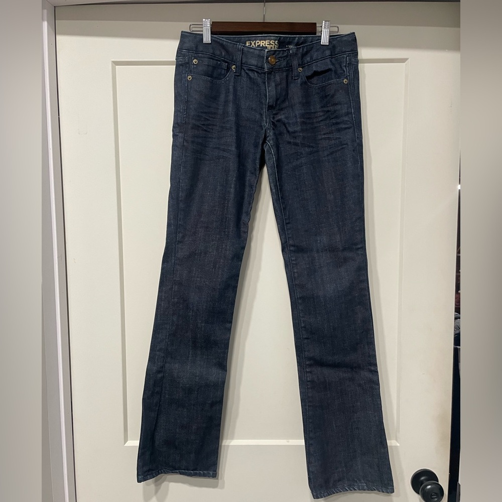 Express Women's Boot Cut Jeans - Deep Indigo